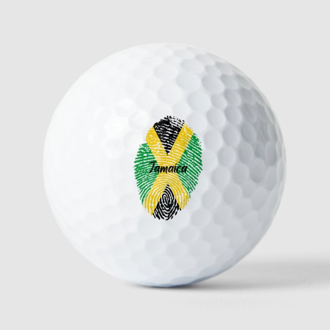 Jamaica Finger Print Golf Bälle (Vorderseite)