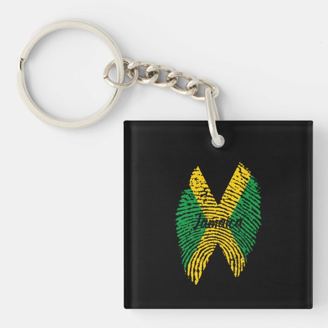 Jamaica Finger print Schlüsselanhänger (Vorderseite)