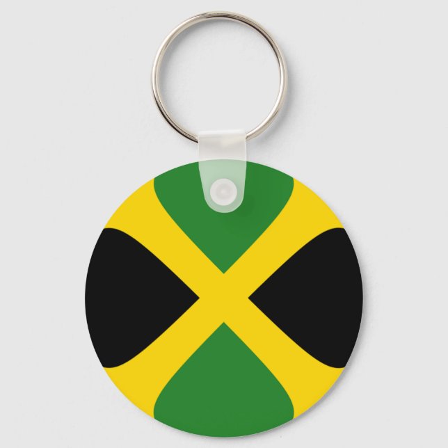 Jamaica Fisheye Flag Schlüsselanhänger (Vorderseite)