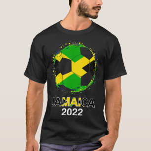 Jamaica Flag 2022 Unterstützer Jamaikanisches Fußb T-Shirt