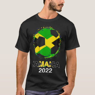 Jamaica Flag 2022 Unterstützer Jamaikanisches Fußb T-Shirt