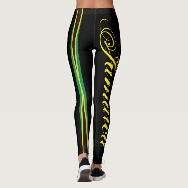 JAMAICA FLAG BLACK LEGGINGS HAVIC ACD (Rückseite)