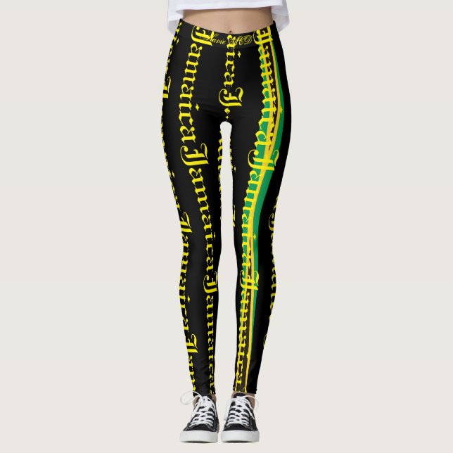 JAMAICA FLAG BLACK LEGGINGS HAVIC ACD (Vorderseite)