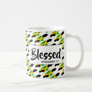 JAMAICA Flag Christlich BLESSED Kaffeetasse