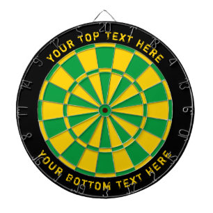 Jamaica Flag Colors Dartboard mit benutzerdefinier Dartscheibe