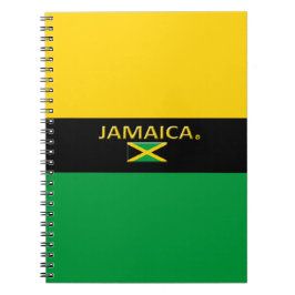 Jamaica Flag Colors Modernes Notebook Notizblock
