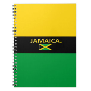 Jamaica Flag Colors Modernes Notebook Notizblock