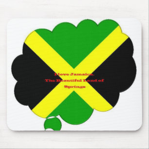 Jamaica Flag Colors Mousepad