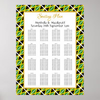 JAMAICA FLAG Custom Wedding 160 Sitzplan