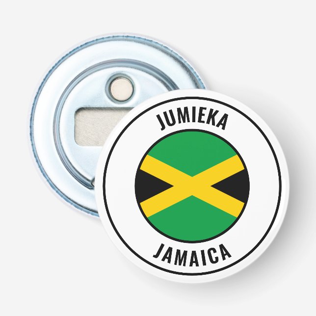 Jamaica Flag Gorgeous Patriotic Bottle Opener Flaschenöffner (Vorderseite)