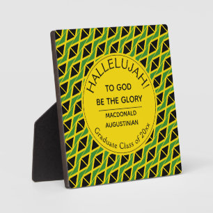 Jamaica Flag HALLELUJAH Personalisiert Graduate Fotoplatte