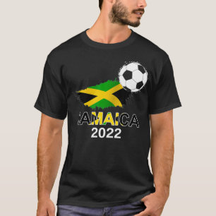 Jamaica Flag Jersey Supporter Jamaikanisches Fußb T-Shirt