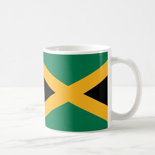 Jamaica Flag Keramik Tasse (Rechts)