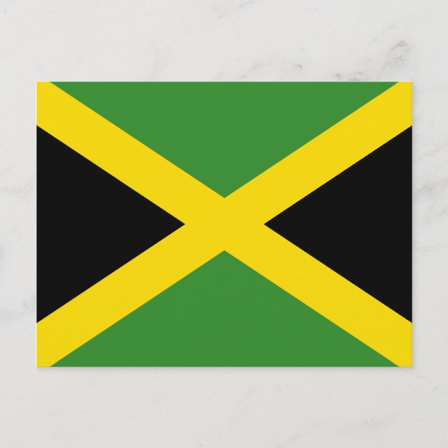 Jamaica Flag Postcard Postkarte (Vorderseite)