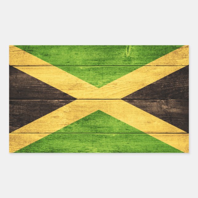 Jamaica Flag - Proud Jamaicans - Rasta Sticker (Vorderseite)