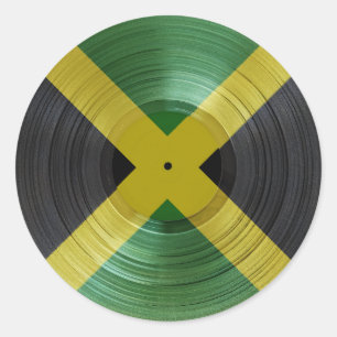 Jamaica Flag Proud Jamaicans Reggae Music Sticker