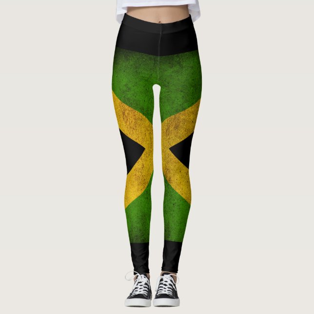 Jamaica Flag - Proud Jamaicans - Yoga Leggins (Vorderseite)