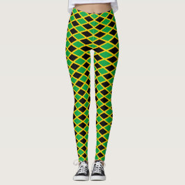 Jamaica Flag - Proud Jamaicans - Yoga Leggins