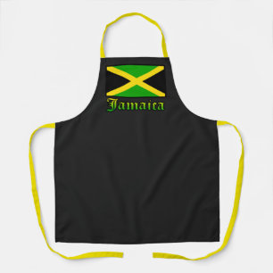 Jamaica Flag Schwarz-Grün-Gelb Jamaika Schürze