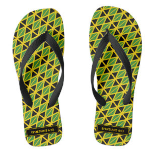 JAMAICA FLAG Scripting Karneval Personalisiert Flip Flops