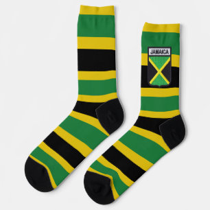 Jamaica Flag Socks Proud Jamaicans Rasta Roots Socken