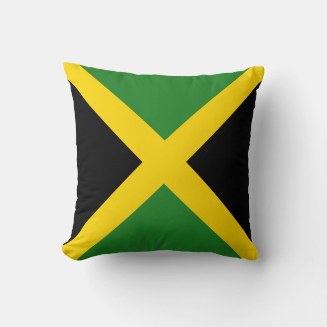 Jamaica Flag x Flag Kissen (Vorderseite)