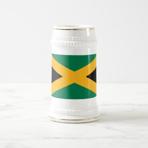Jamaica-Flagge Bierglas