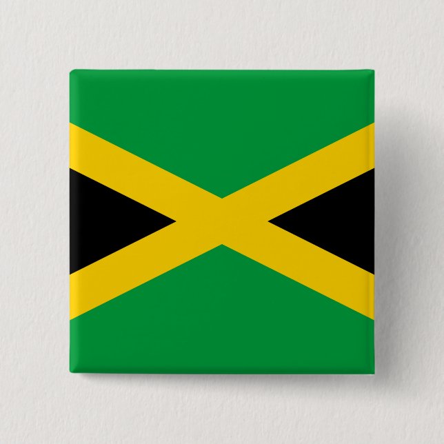 Jamaica-Flagge Button (Vorderseite)
