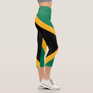 Jamaica-Flagge Capri Leggings