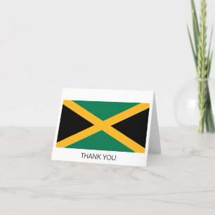 Jamaica-Flagge Dankeskarte
