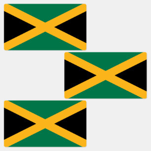 Jamaica-Flagge Etiketten