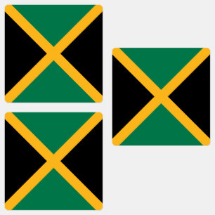 Jamaica-Flagge Etiketten
