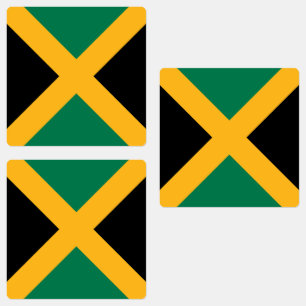 Jamaica-Flagge Etiketten