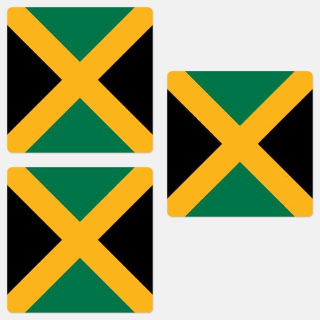 Jamaica-Flagge Etiketten (Gruppe)