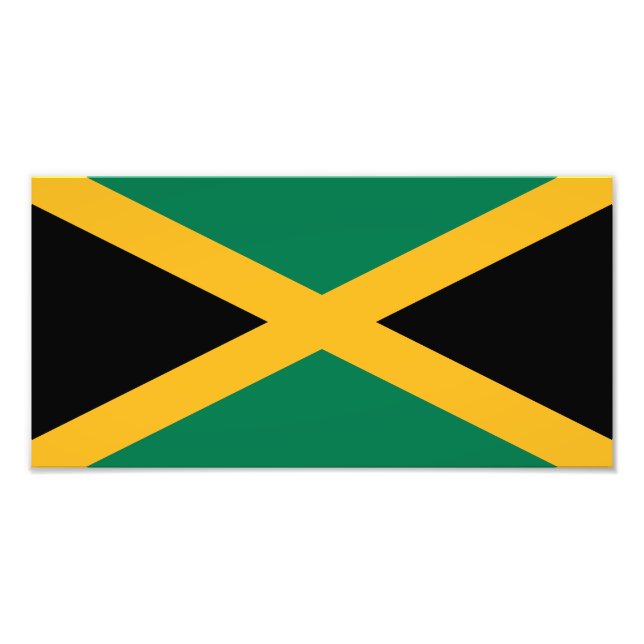 Jamaica-Flagge Fotodruck (Vorne)