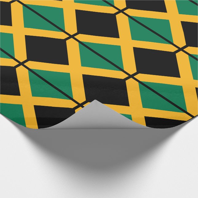 Jamaica-Flagge Geschenkpapier (Ecke)