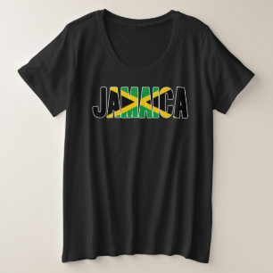 Jamaica-Flagge Große Größe T-Shirt