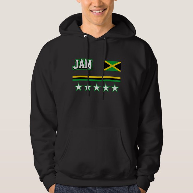 Jamaica-Flagge Hoodie (Vorderseite)