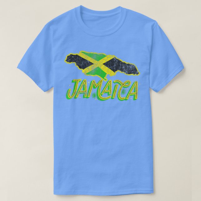 jamaica flagge Jamaica Map jamaikanische flagge Ja T-Shirt (Design vorne)