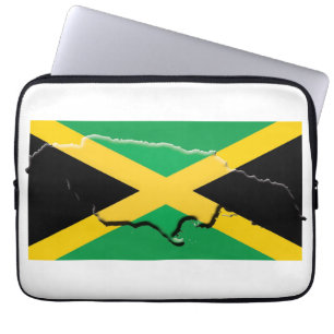 JAMAICA-Flagge Karte Patriotischer Computer Laptopschutzhülle