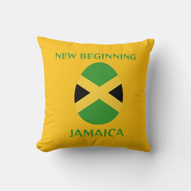 Jamaica-Flagge Kissen (Vorderseite)