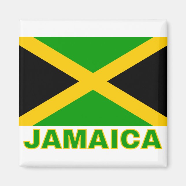 Jamaica-Flagge Magnet (Vorne)