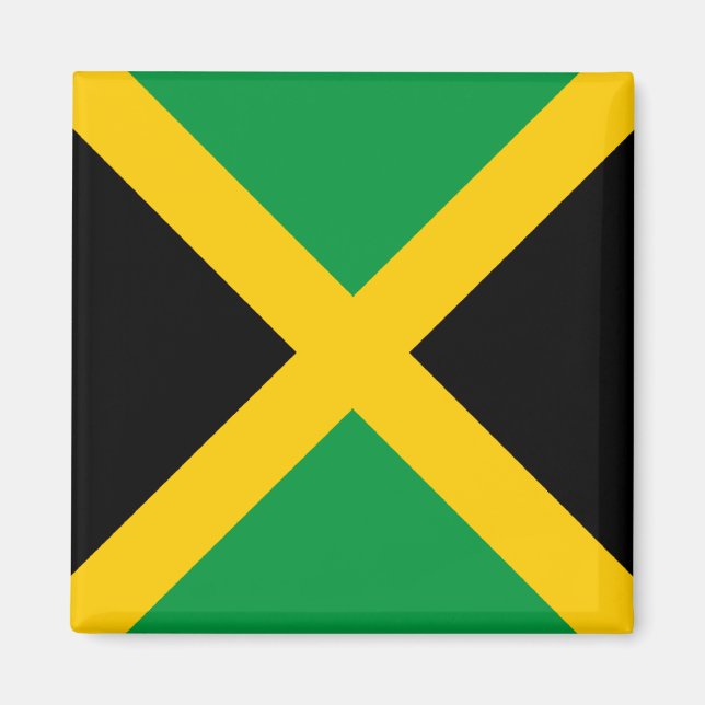 Jamaica-Flagge  Magnet (Vorne)