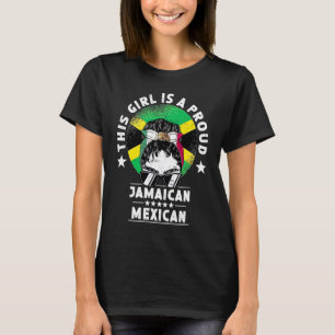 Jamaica-Flagge Mexiko Aufgewachsene Frauen Mädchen T-Shirt