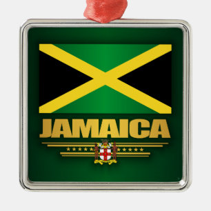 Jamaica-Flagge Ornament Aus Metall