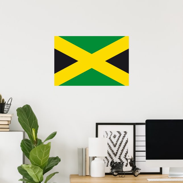 Jamaica-Flagge Poster (Heimbüro)