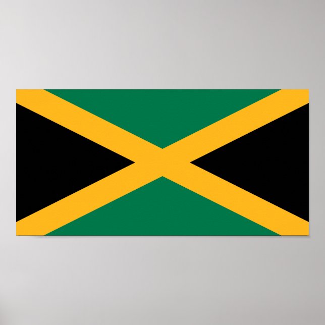 Jamaica-Flagge Poster (Vorne)