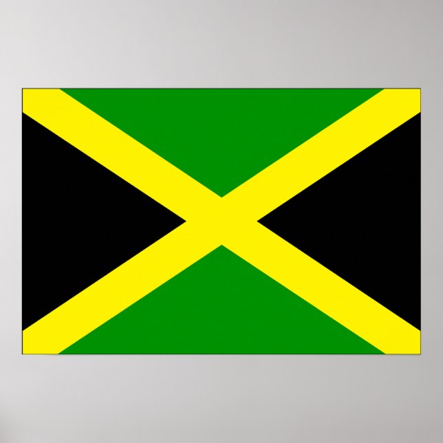 Jamaica-Flagge Poster (Vorne)