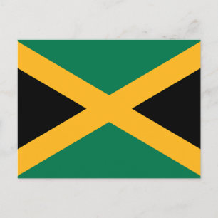 Jamaica-Flagge Postkarte