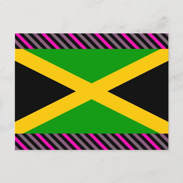 Jamaica-Flagge Postkarte (Vorderseite)